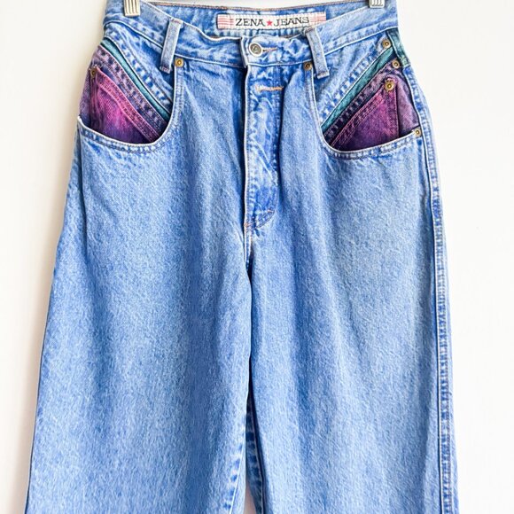 Zena Jeans Vintage Dyed DenimRelaxed Fit Jeans 25 - Picture 5 of 7